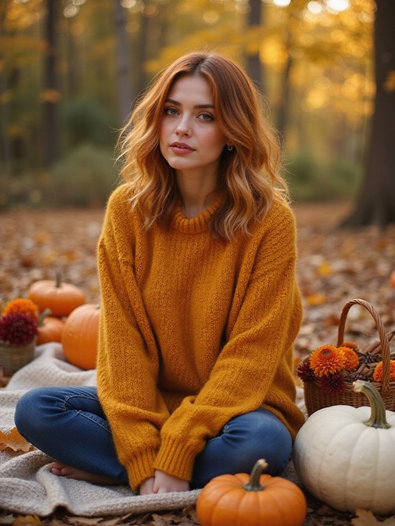 ombre autumn inspired hair color