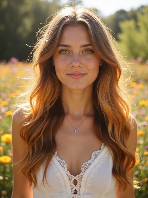 ombre honey brown hairstyle