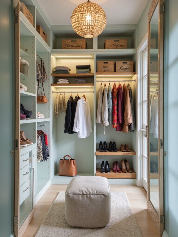 organized closet for efficiency