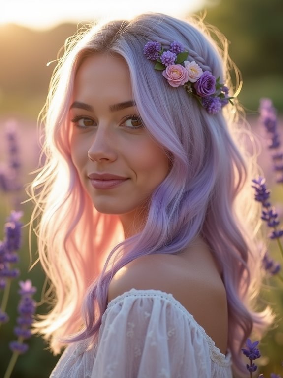 pastel lavender hair trend