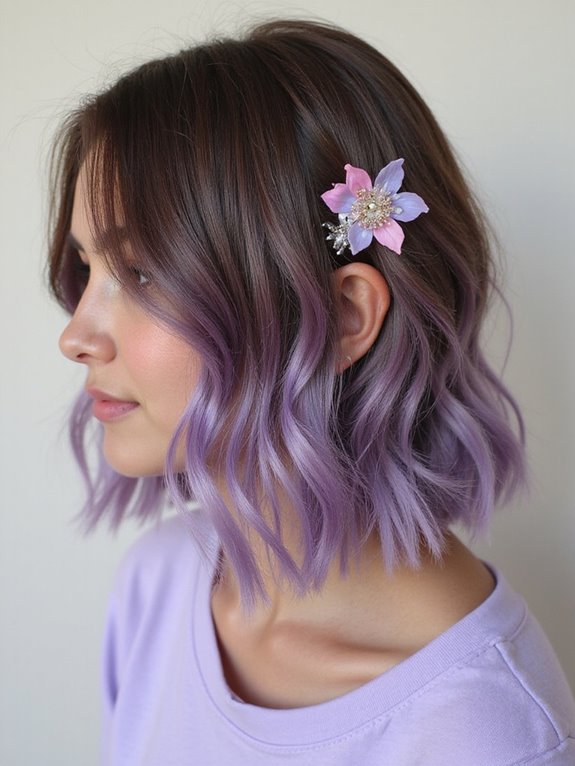 pastel lavender summer hairstyle