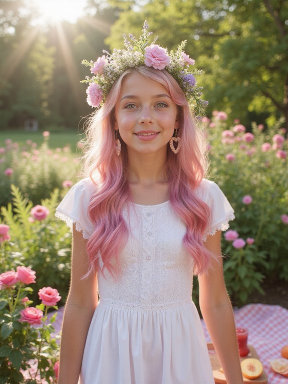 pastel pink summer hairstyles