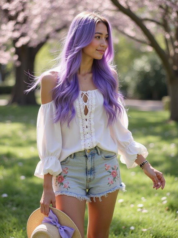 pastel purple hair care