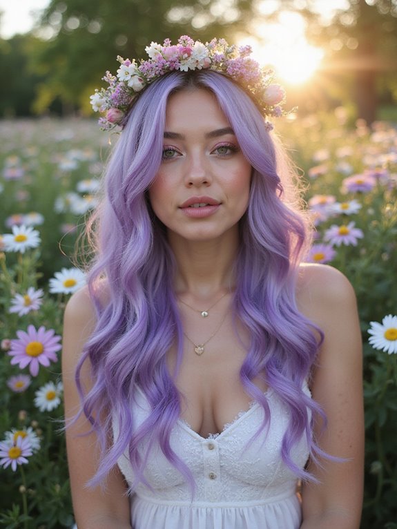 pastel purple hair color