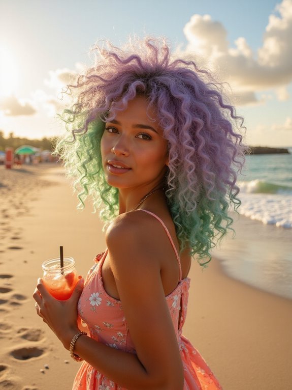pastel shades for curls
