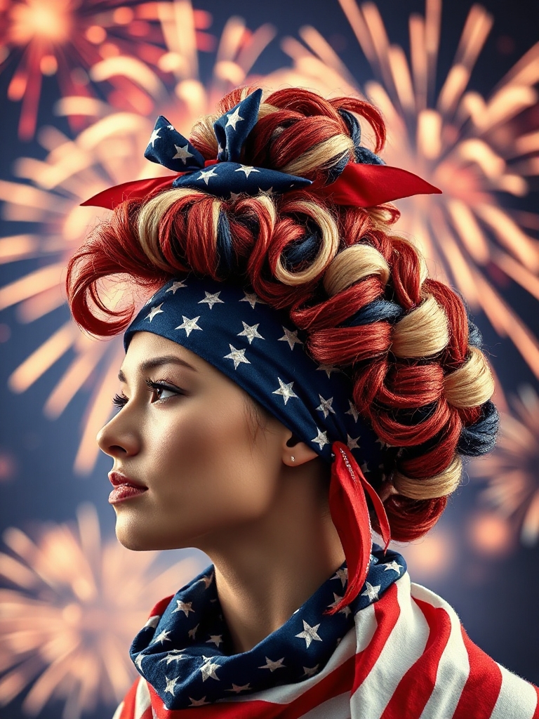 patriotic bandana for celebrations