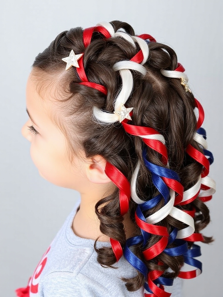 patriotic curls celebration style