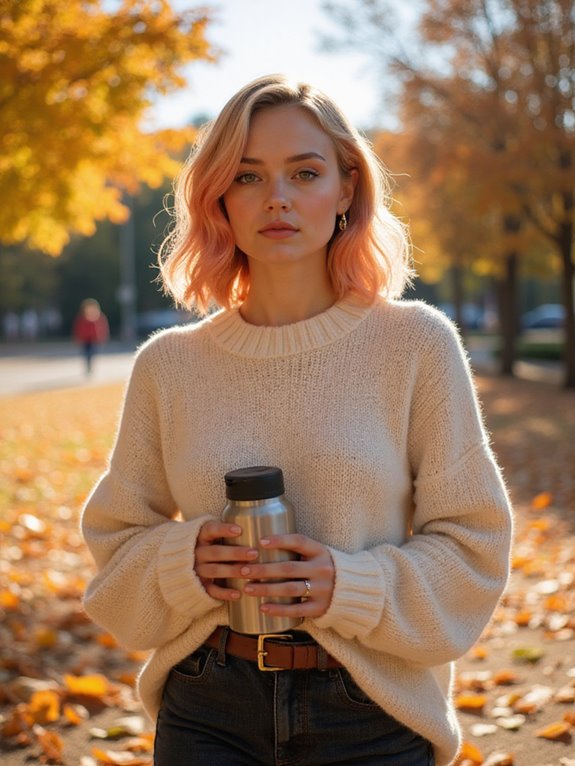 peachy blonde ombre trend