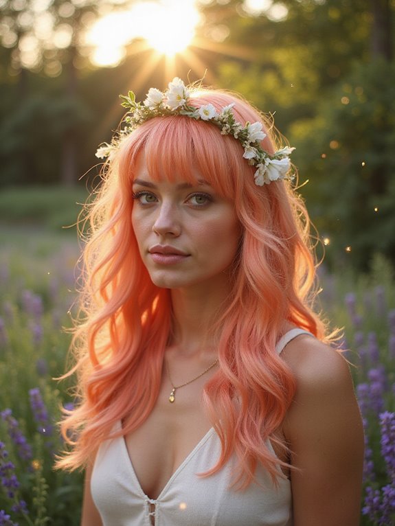 peachy coral hair maintenance