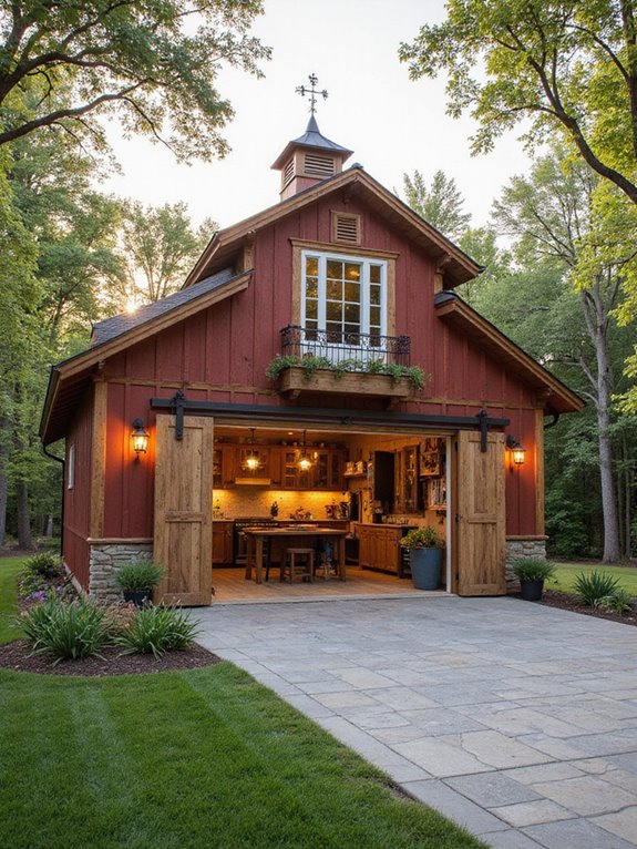 personalized barn style garage options