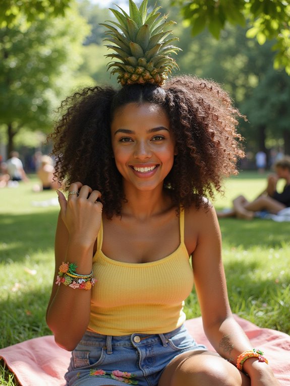pineapple updo styling tips