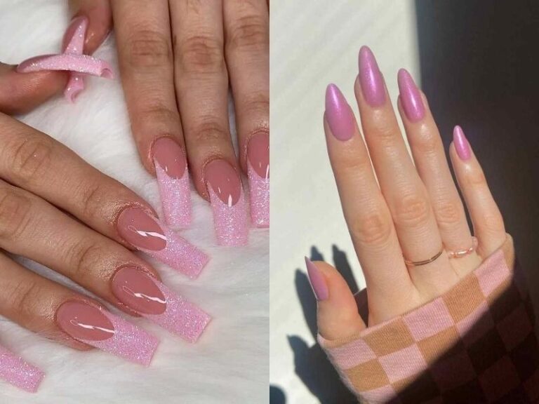 32 Stunning Pink Glitter Nails To Sparkle Bright!