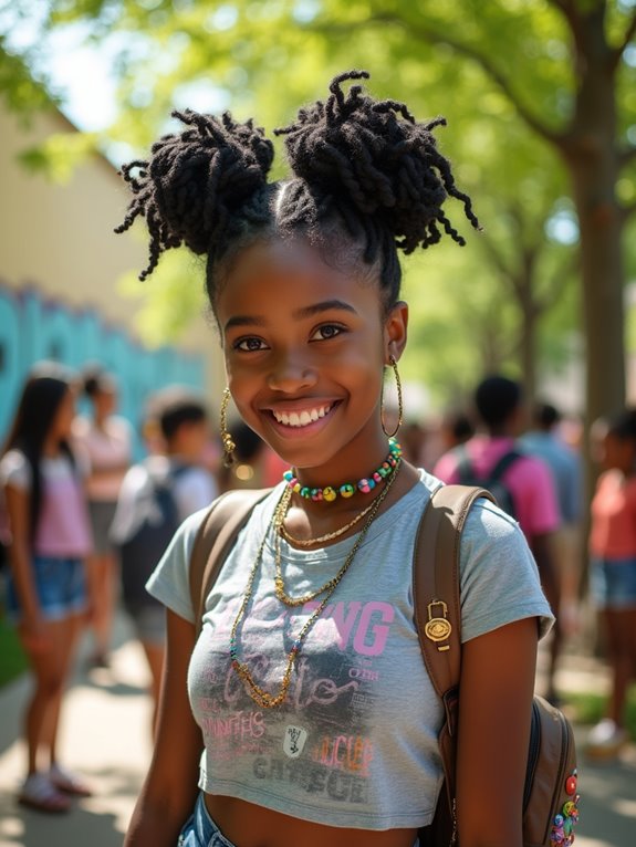 playful and vibrant hairstyle