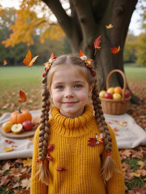 playful autumn pigtail hairstyles
