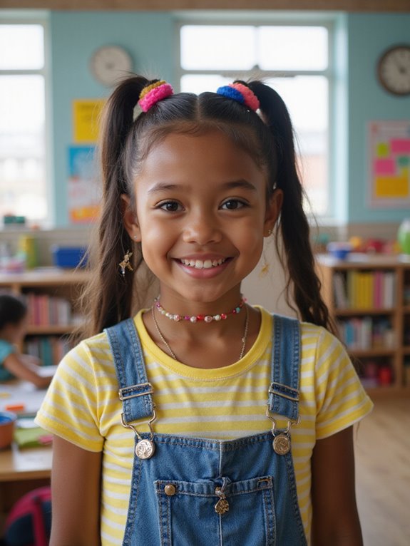 playful bouncy ponytail style