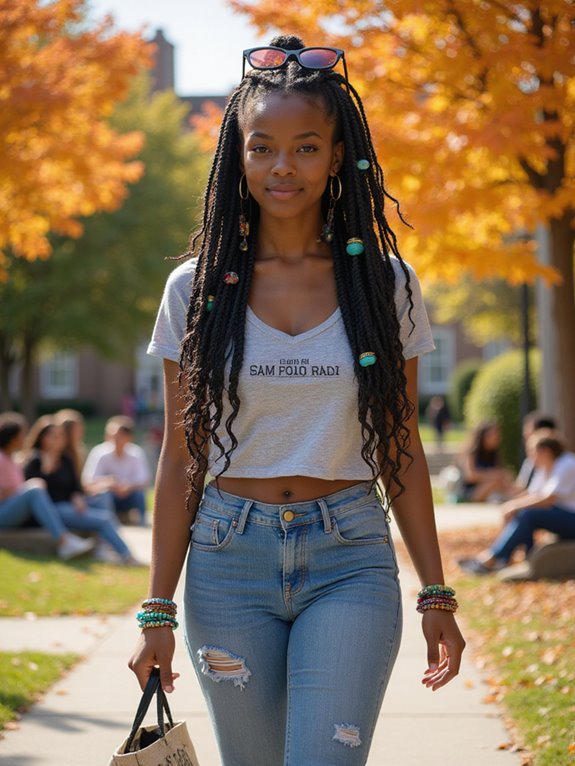 playful bubble braid styles