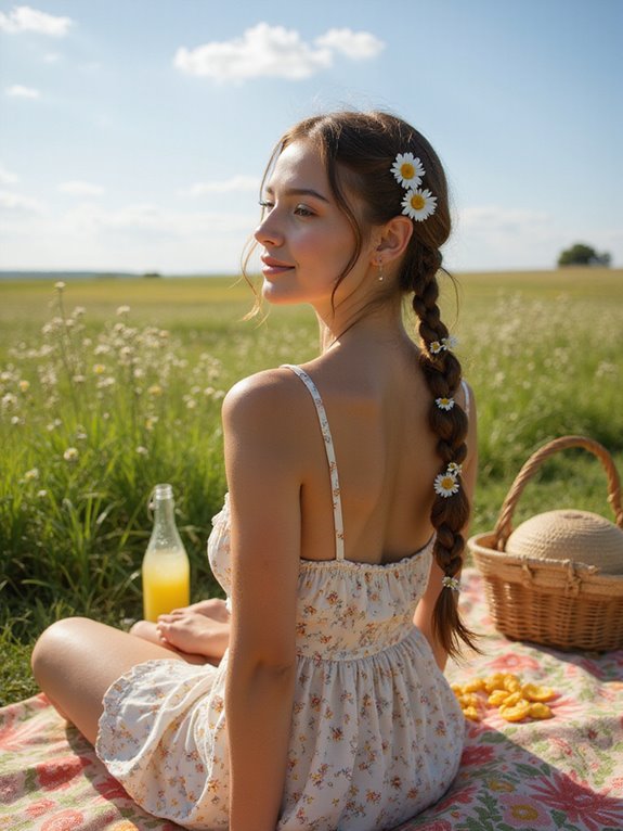 playful feminine hairstyle choice