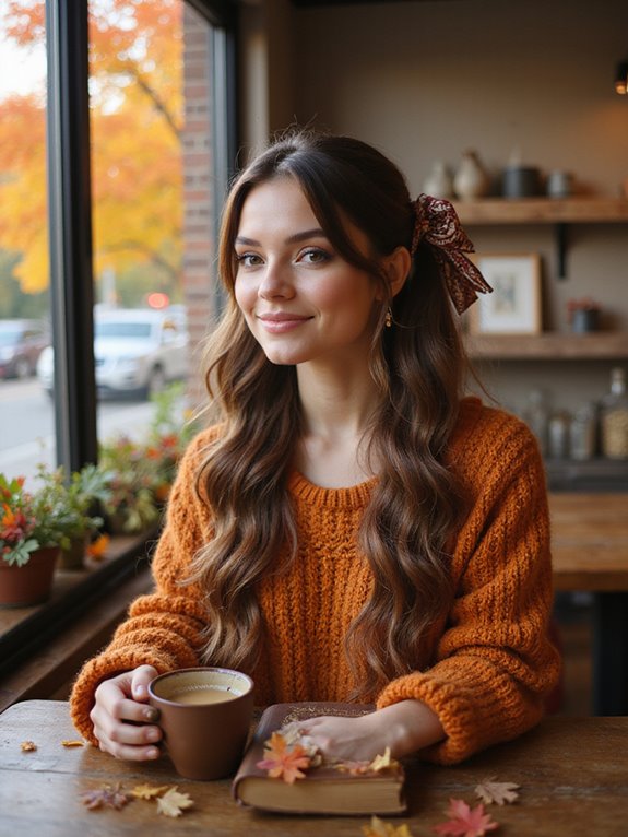 playful half up pigtails style