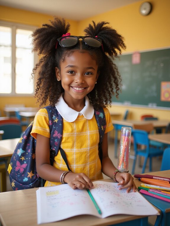 playful half up space buns