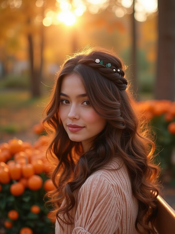 playful half up twist hairstyle