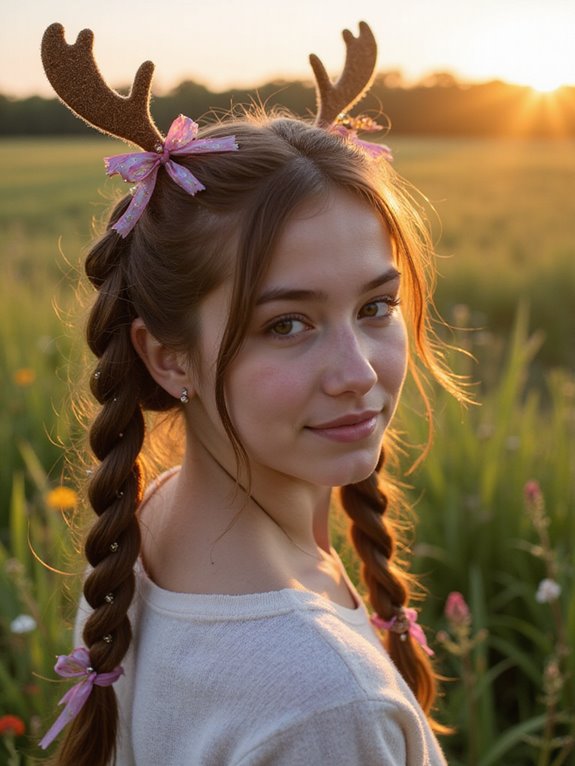 playful holiday hairstyle fun