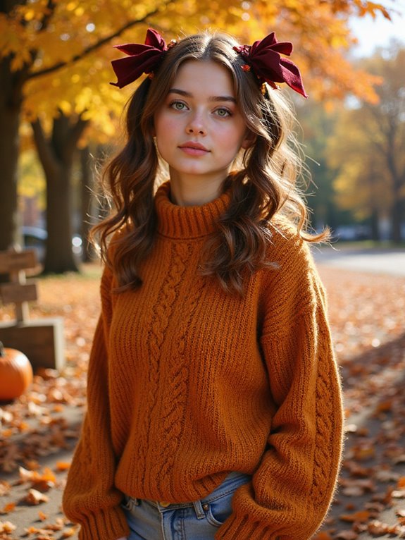 playful pigtails for fall