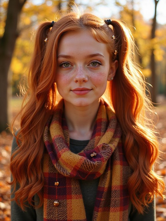 playful pigtails with accessories