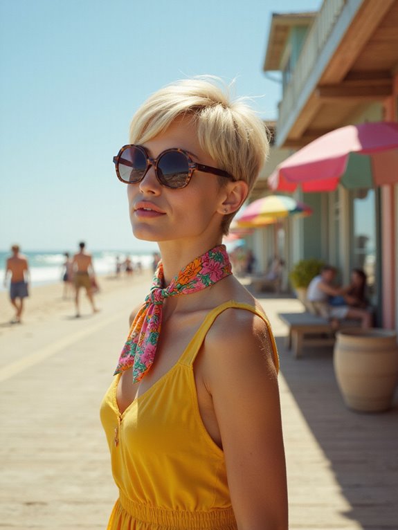 playful pixie cut styling