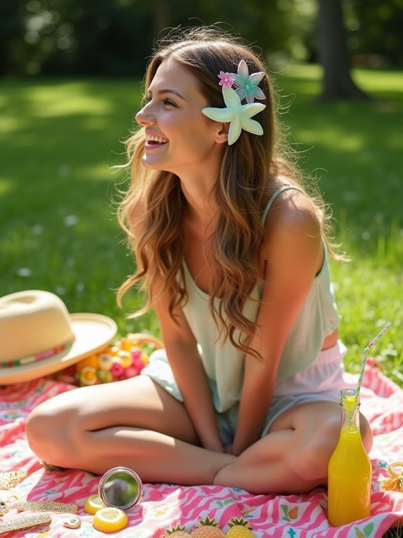 playful summer hair accessories