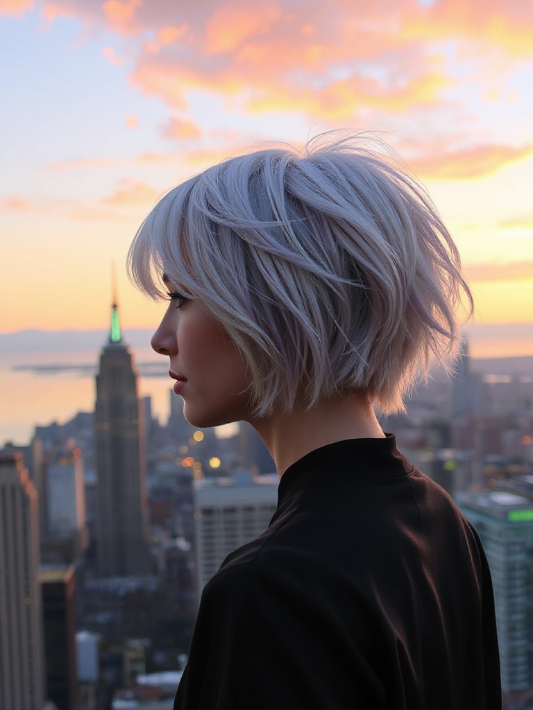 playful voluminous textured bob