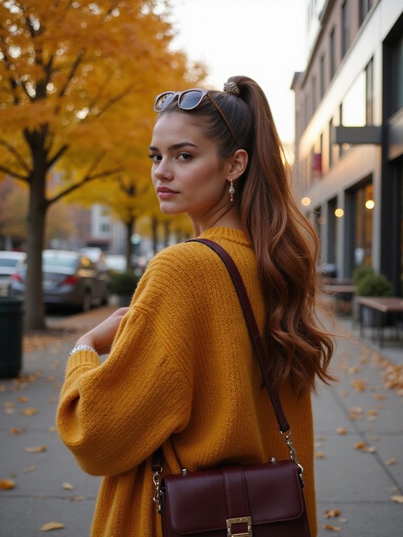 polished sleek high ponytail