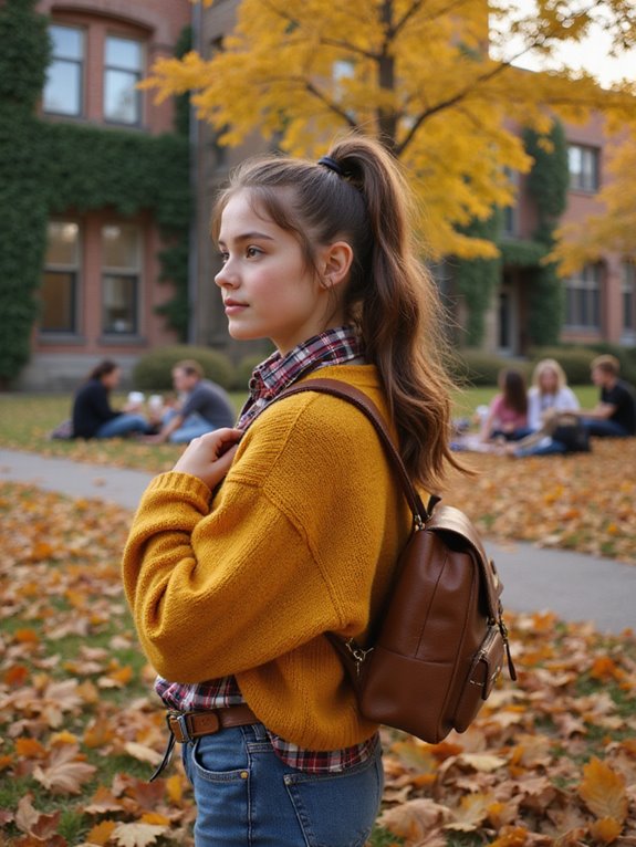 polished tucked in ponytail style