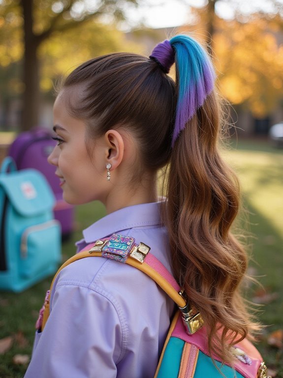 ponytail with twisted flair