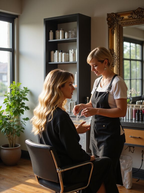 professional hair color consultation