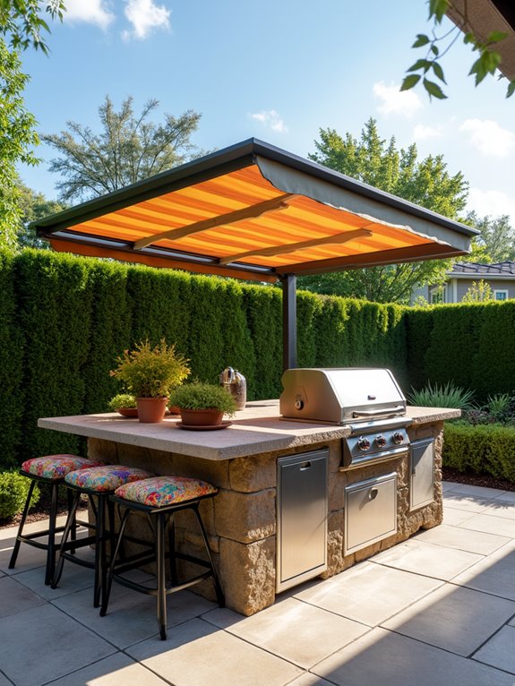 protect outdoor grill island