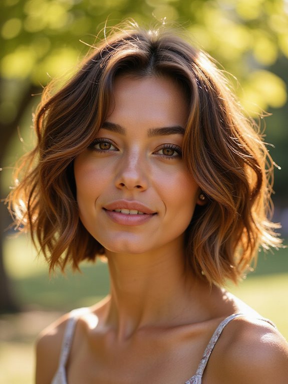 radiant caramel balayage highlights