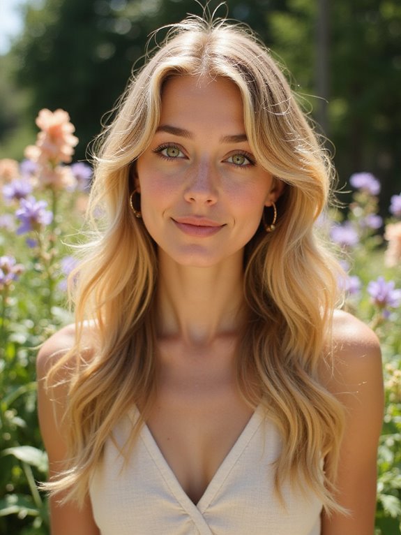 radiant golden honey balayage