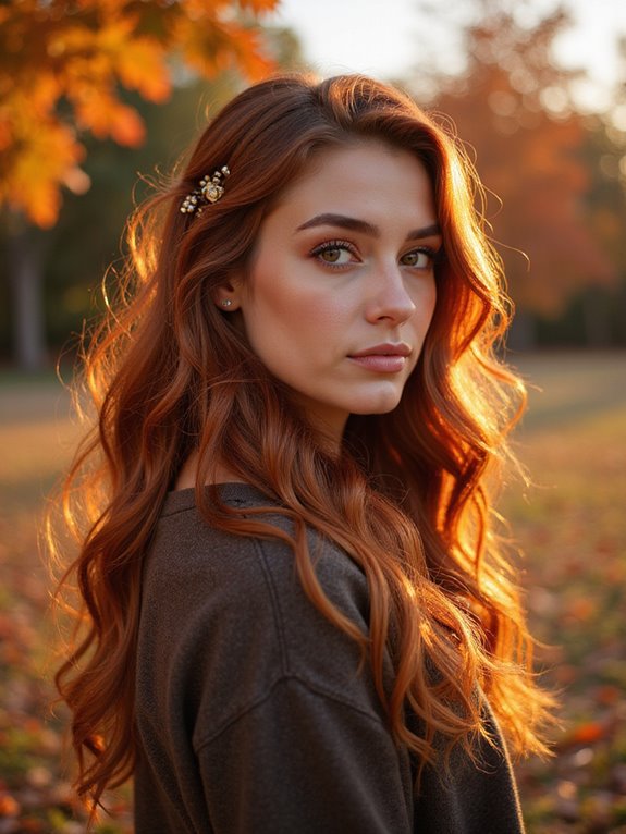 radiant rich copper balayage