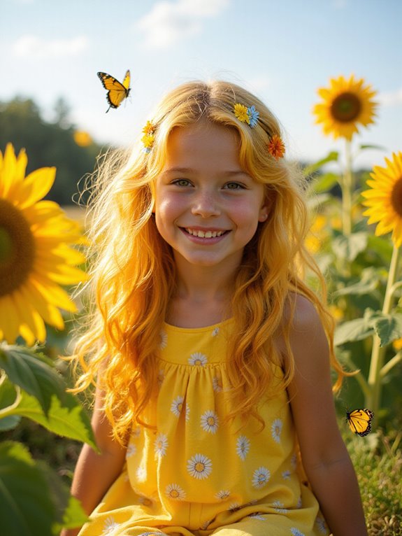 radiant sunflower yellow hairstyles