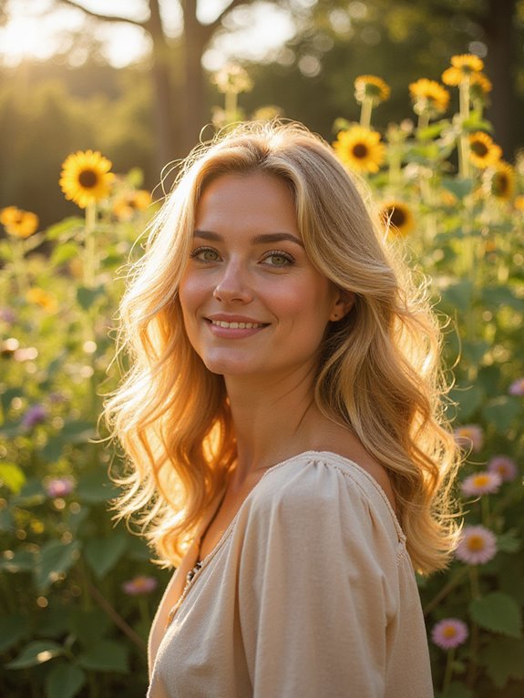 radiant sunny golden blonde