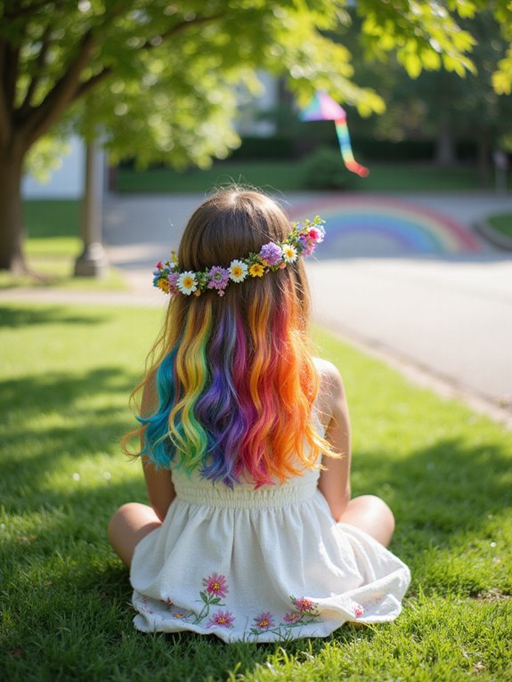 rainbow ombre hair technique