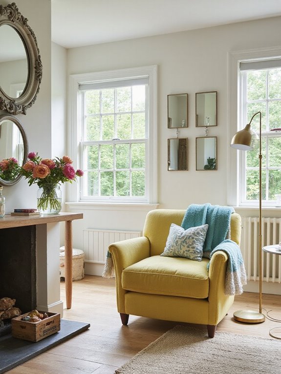 reflect light with mirrors