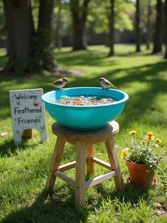 regular bird bath maintenance