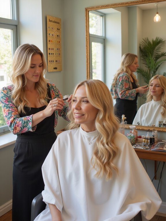 sustain blonde color with touch ups