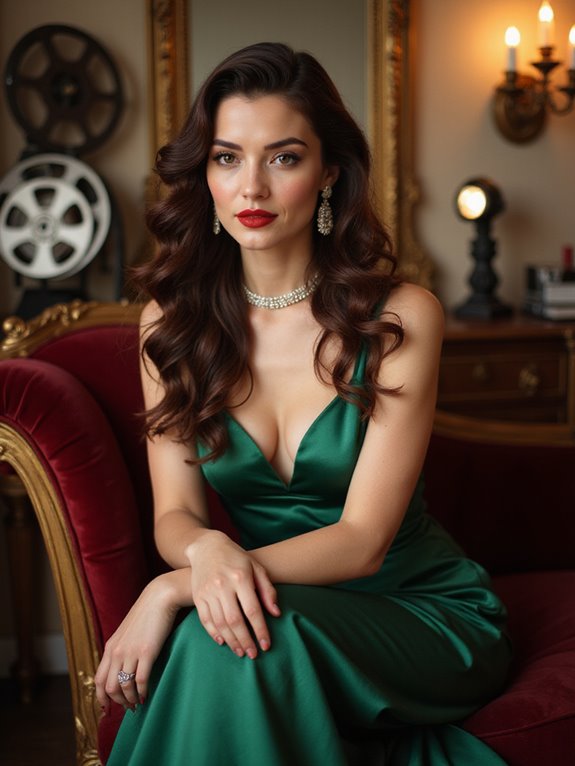 retro curls for glamour