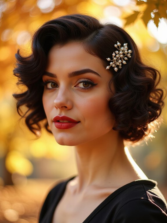 retro elegant finger waves