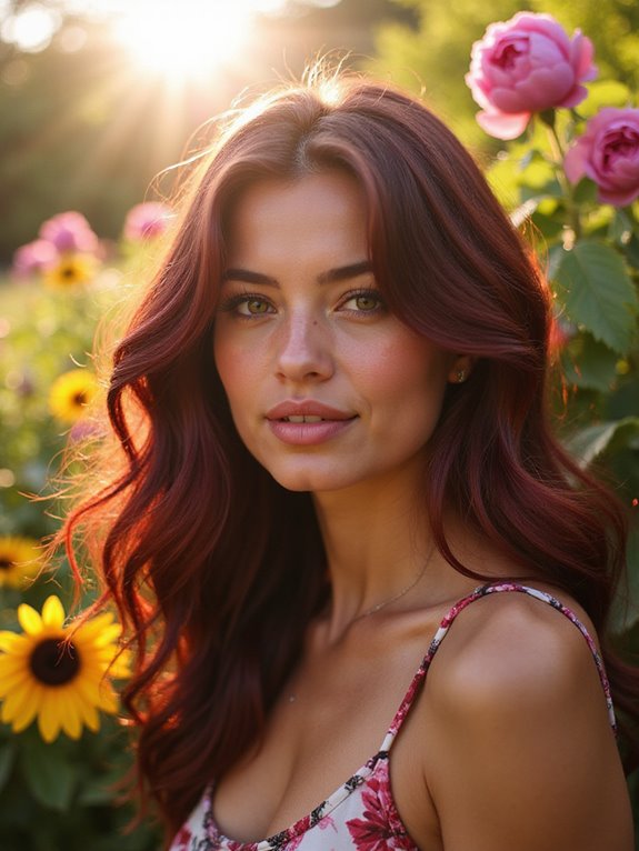 deep burgundy hair color