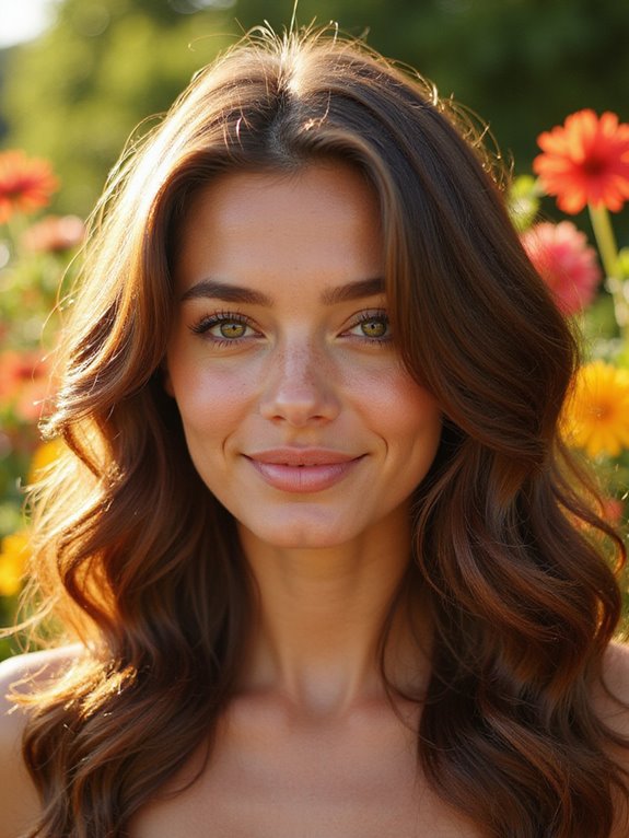 rich caramel balayage highlights