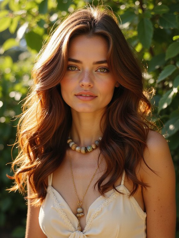 rich chestnut brown hair