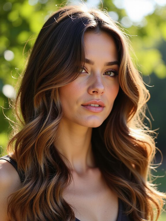 rich chocolate balayage technique